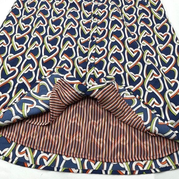 Cabi Amour Heart Print Button Up Sleeveless Shirt Dress - Picture 6 of 8